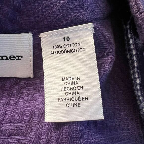 Alfred Dunner purple embellished blazer. Size 10 - Picture 5 of 8